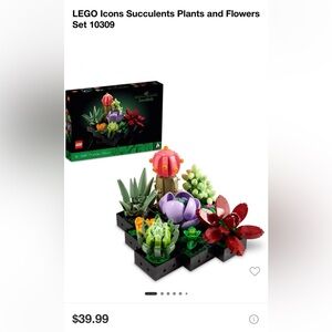 LEGO Icons Succulents Plants and Flowers Set 10309